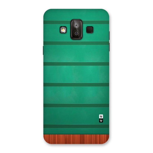 Green Wood Stripes Back Case for Galaxy J7 Duo