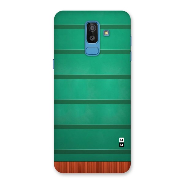 Green Wood Stripes Back Case for Galaxy J8