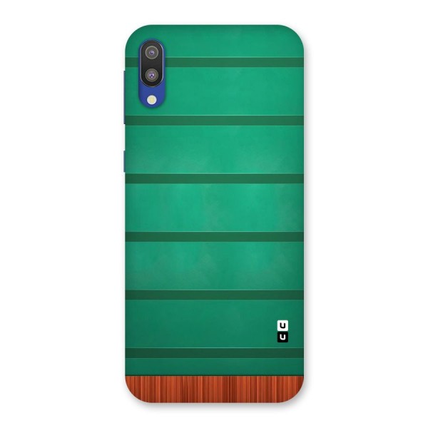 Green Wood Stripes Back Case for Galaxy M10