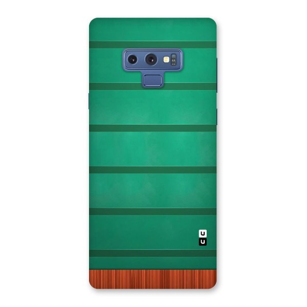 Green Wood Stripes Back Case for Galaxy Note 9