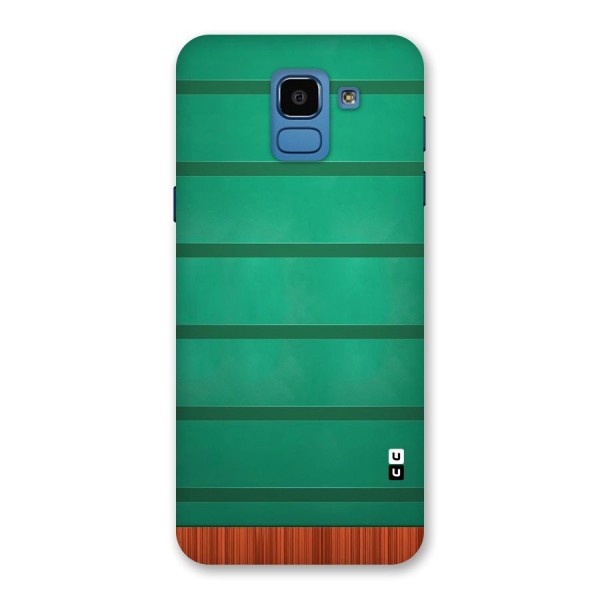 Green Wood Stripes Back Case for Galaxy On6