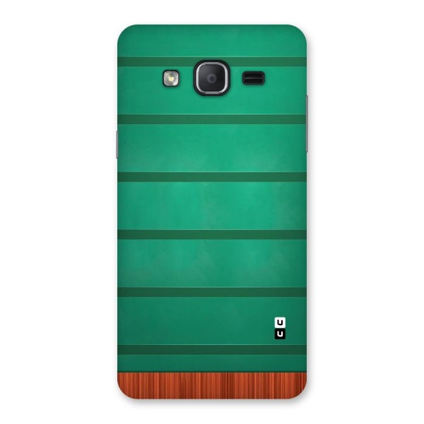 Green Wood Stripes Back Case for Galaxy On7 Pro