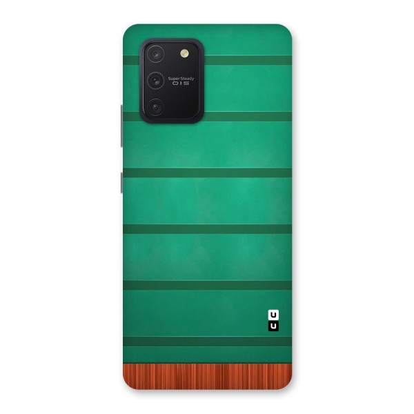 Green Wood Stripes Back Case for Galaxy S10 Lite