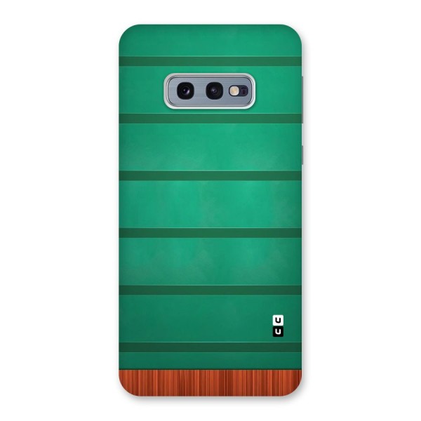 Green Wood Stripes Back Case for Galaxy S10e