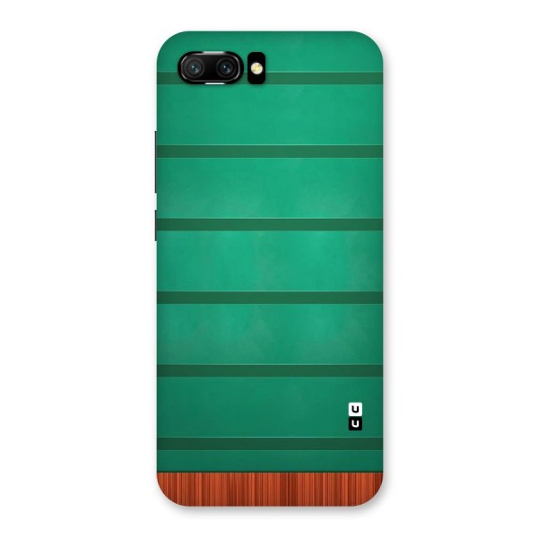Green Wood Stripes Back Case for Honor 10