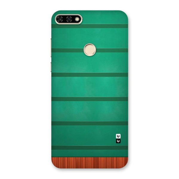 Green Wood Stripes Back Case for Honor 7A