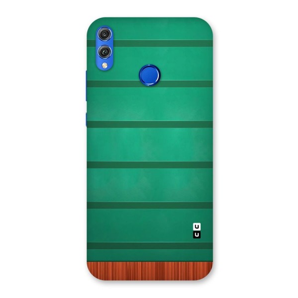 Green Wood Stripes Back Case for Honor 8X