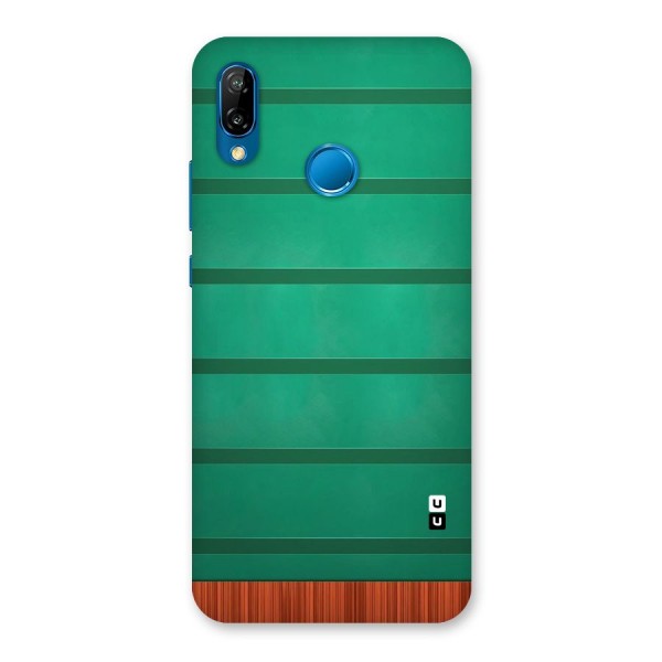 Green Wood Stripes Back Case for Huawei P20 Lite
