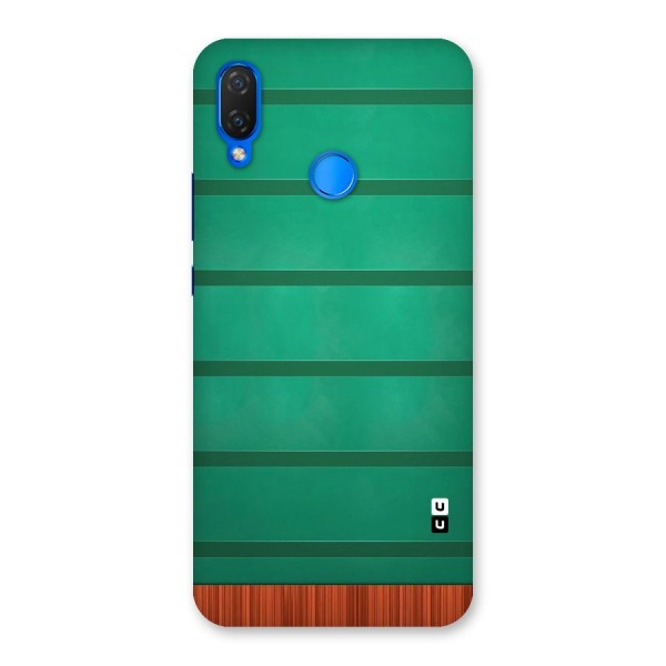 Green Wood Stripes Back Case for Huawei P Smart+