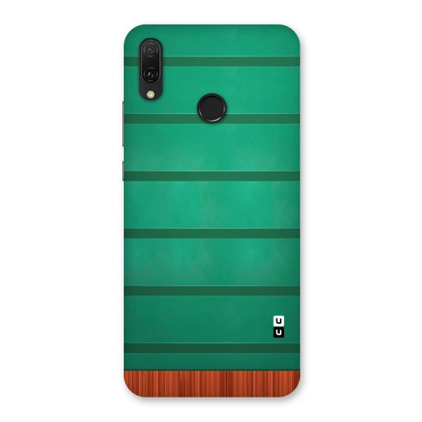 Green Wood Stripes Back Case for Huawei Y9 (2019)
