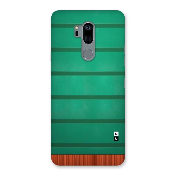 Green Wood Stripes Back Case for LG G7