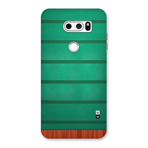 Green Wood Stripes Back Case for LG V30