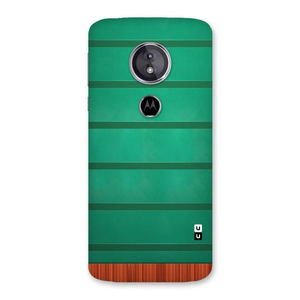 Green Wood Stripes Back Case for Moto E5