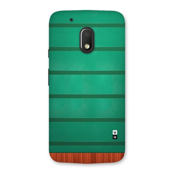 Green Wood Stripes Back Case for Moto G4 Play
