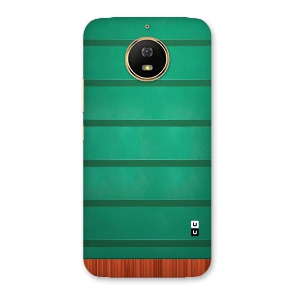 Green Wood Stripes Back Case for Moto G5s