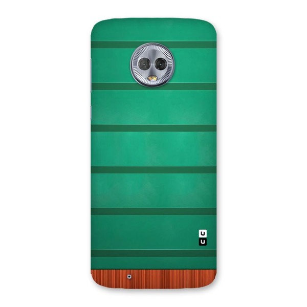 Green Wood Stripes Back Case for Moto G6
