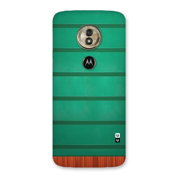 Green Wood Stripes Back Case for Moto G6 Play