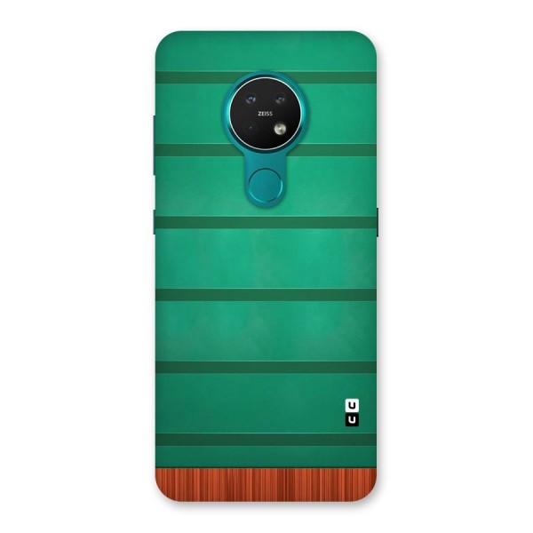 Green Wood Stripes Back Case for Nokia 7.2