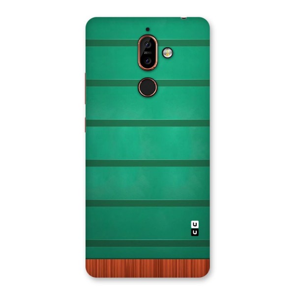 Green Wood Stripes Back Case for Nokia 7 Plus