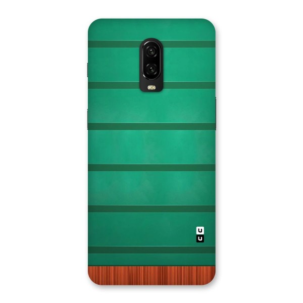 Green Wood Stripes Back Case for OnePlus 6T