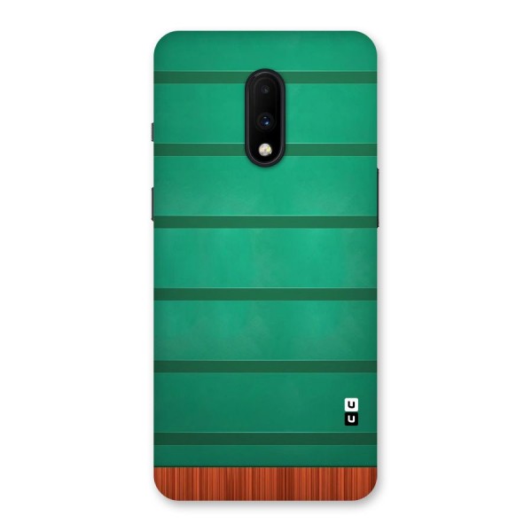 Green Wood Stripes Back Case for OnePlus 7