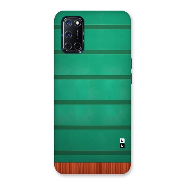Green Wood Stripes Back Case for Oppo A52