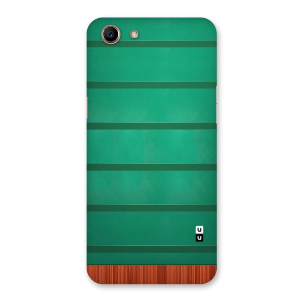 Green Wood Stripes Back Case for Oppo A83 (2018)