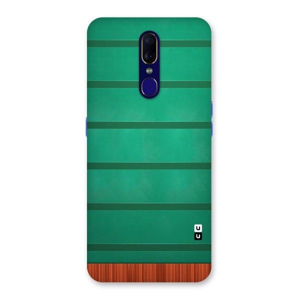 Green Wood Stripes Back Case for Oppo A9