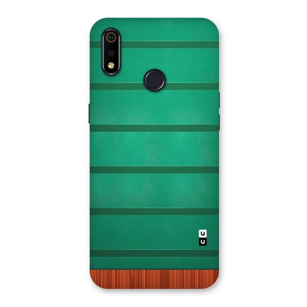 Green Wood Stripes Back Case for Realme 3i