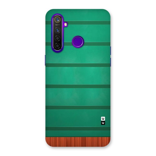 Green Wood Stripes Back Case for Realme 5 Pro