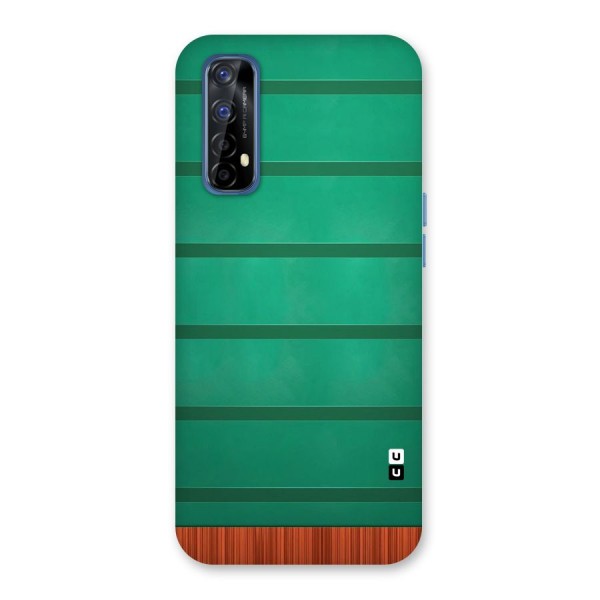 Green Wood Stripes Back Case for Realme 7