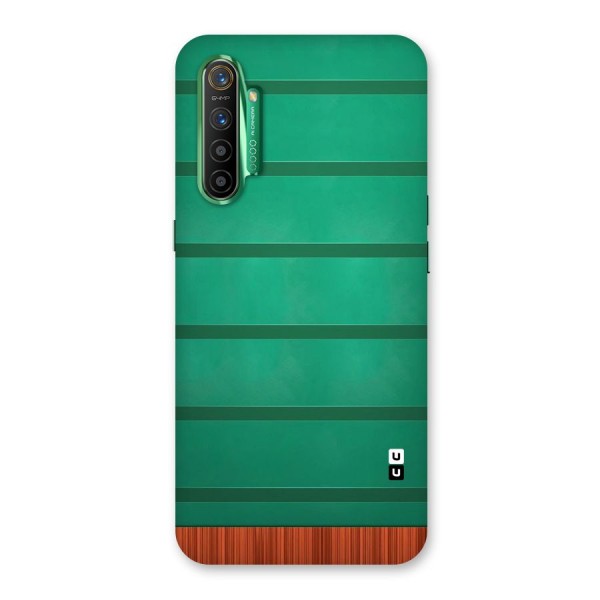 Green Wood Stripes Back Case for Realme X2