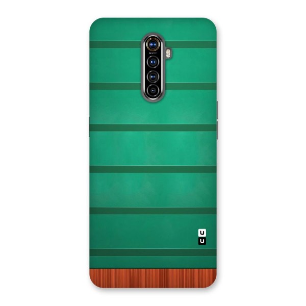 Green Wood Stripes Back Case for Realme X2 Pro