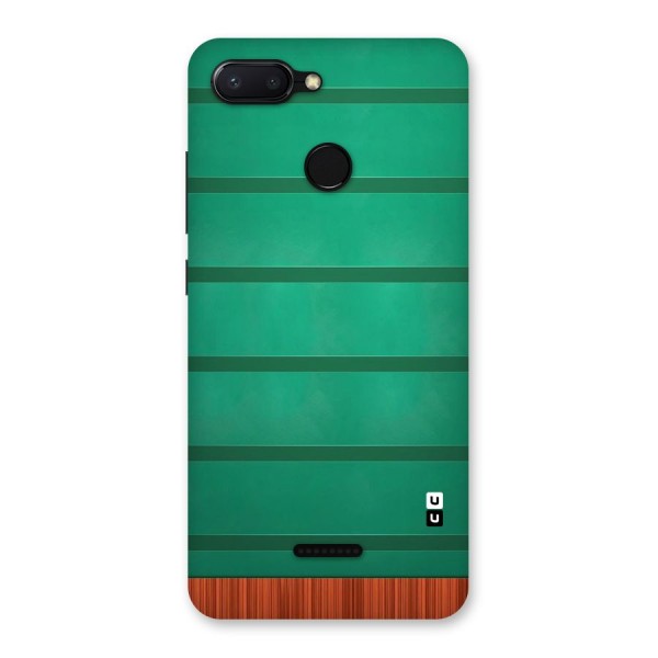 Green Wood Stripes Back Case for Redmi 6