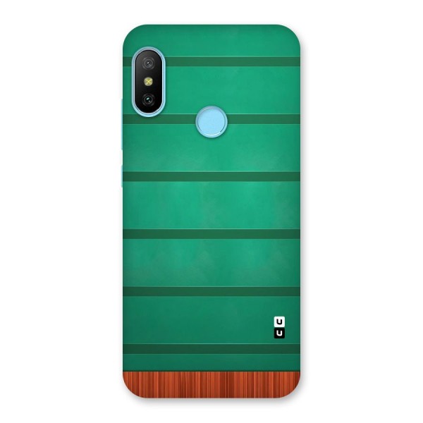 Green Wood Stripes Back Case for Redmi 6 Pro