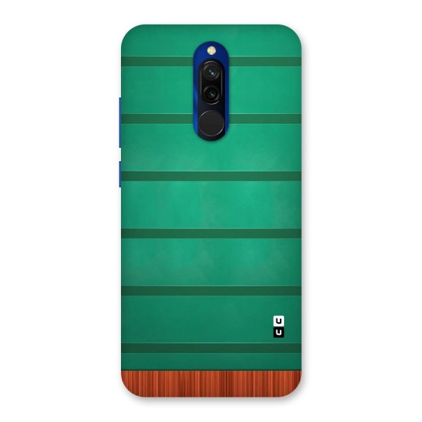 Green Wood Stripes Back Case for Redmi 8