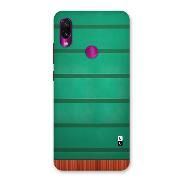 Green Wood Stripes Back Case for Redmi Note 7 Pro