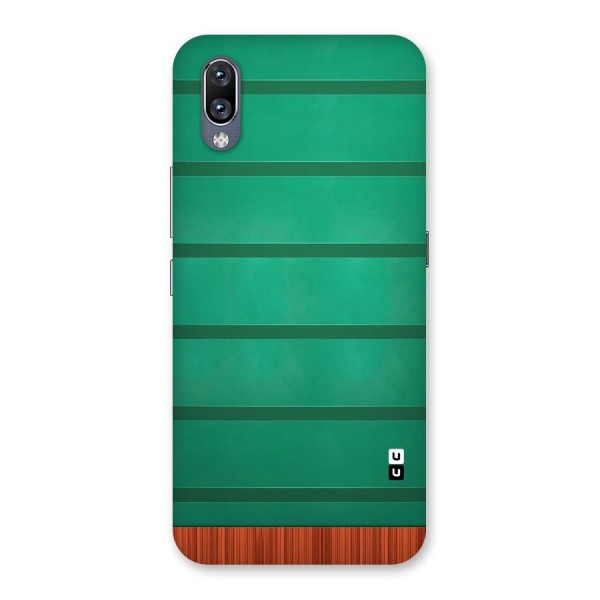 Green Wood Stripes Back Case for Vivo NEX