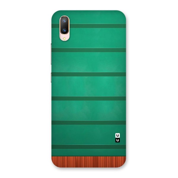 Green Wood Stripes Back Case for Vivo V11 Pro