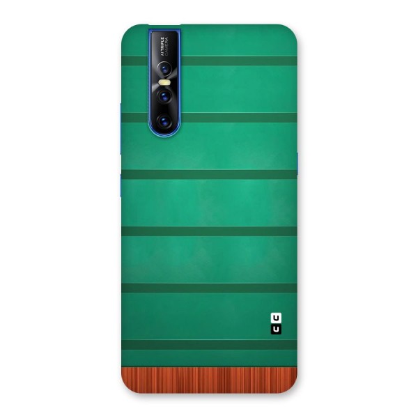 Green Wood Stripes Back Case for Vivo V15 Pro