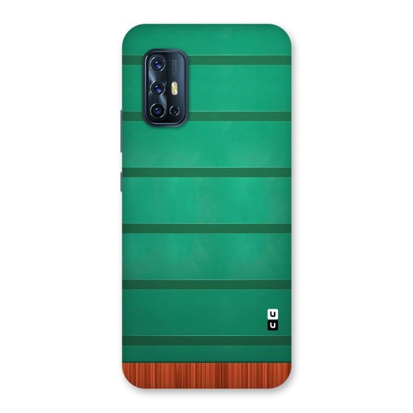 Green Wood Stripes Back Case for Vivo V17