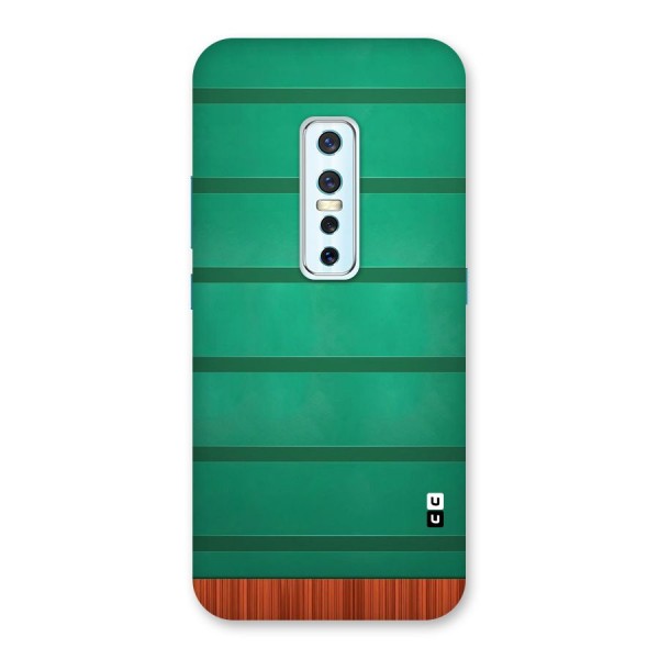 Green Wood Stripes Back Case for Vivo V17 Pro