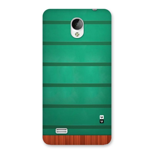 Green Wood Stripes Back Case for Vivo Y21