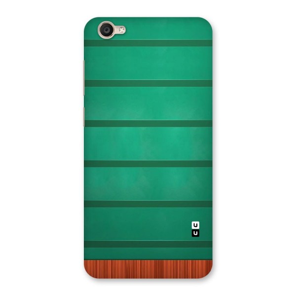 Green Wood Stripes Back Case for Vivo Y55s