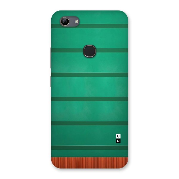 Green Wood Stripes Back Case for Vivo Y81