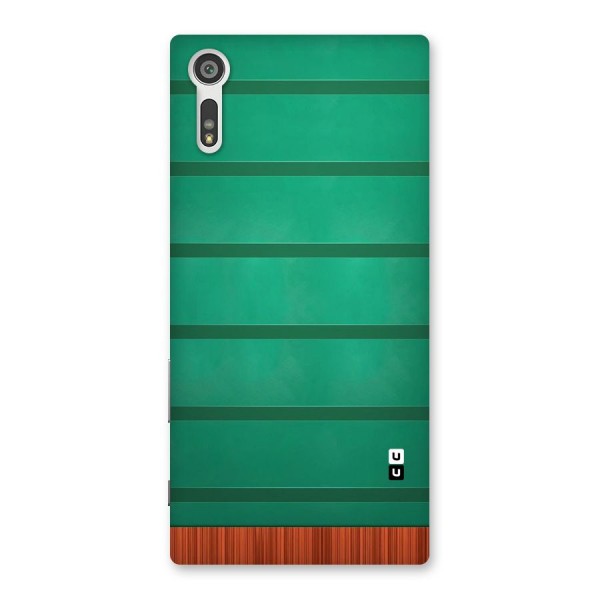 Green Wood Stripes Back Case for Xperia XZ