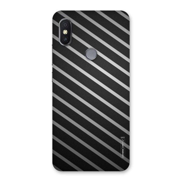 Grey And Black Stripes Back Case for Redmi Y2