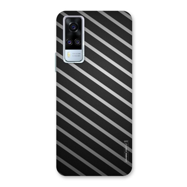 Grey And Black Stripes Back Case for Vivo Y51A
