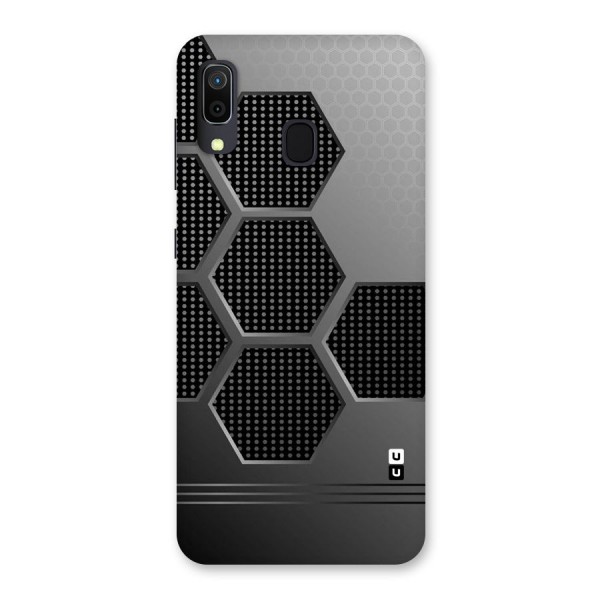 Grey Black Hexa Back Case for Galaxy A30