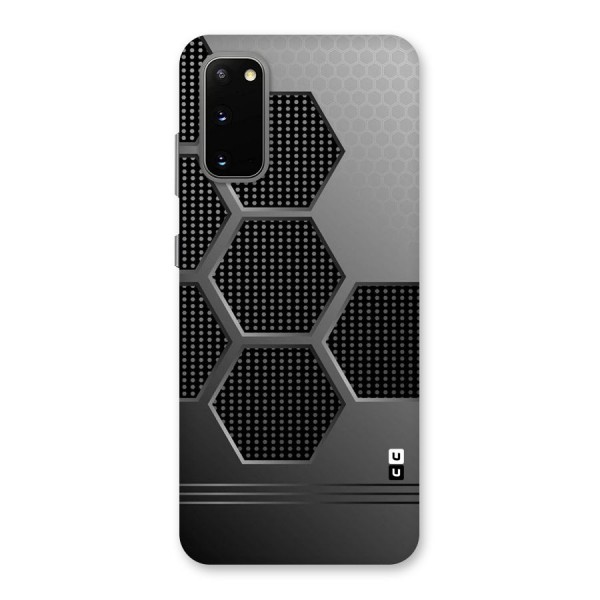 Grey Black Hexa Back Case for Galaxy S20